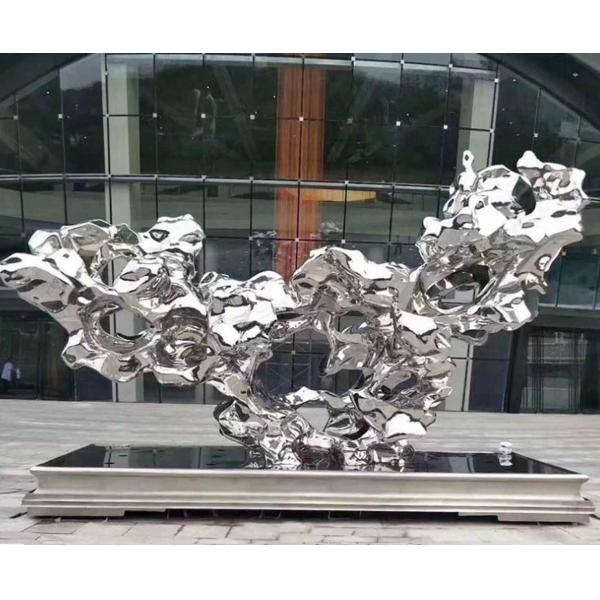 Quality Stainless Steel Ss Sculpture Abstract Outdoor Decor Statues And Metal Yard Ornaments for sale