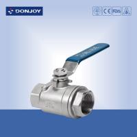 China 2 Peice Sanitary Ball Valve With ISO mound and handle , BSP Thread factory