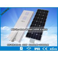 China Hitechled Luminaria Solar Led integrada, Todo En Uno Panel 80W y Bateria 384W y Led 40w factory