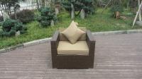 China Customized color PE rattan outdoor sofa set wicker furniture factory