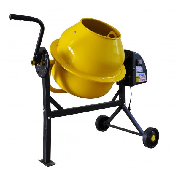 Quality 140L Mini Cement Mixer Two Wheels Cement Mixer Machine Fixing Structure for sale