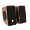 China Real Bamboo Wired Wooden Speaker , Super Bass Multimedia HiFi Desk Stereo Speaker factory
