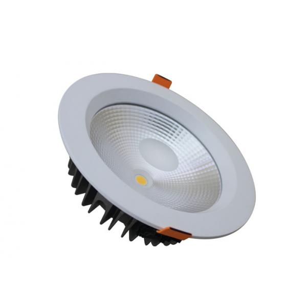 Quality Hotel / Mesuem Cob LED Downlight 5000K , 30W White LED Downlights With External Driver for sale