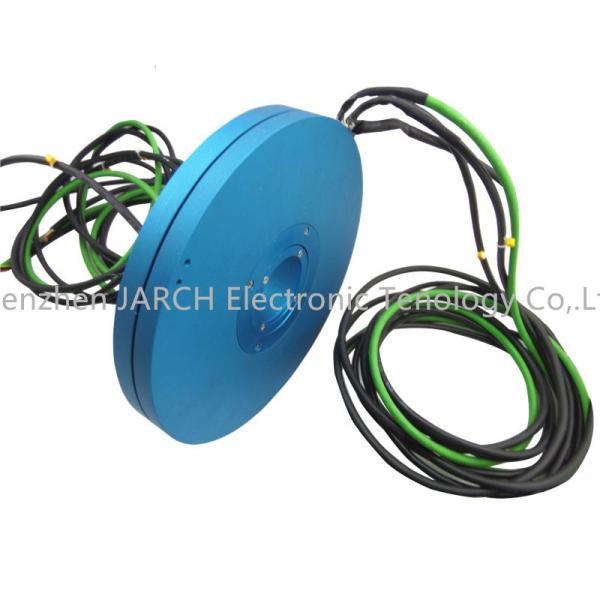 Quality Flat Disc Electrical Slip Ring Through Hole 50mm 17 Circuits For Automatic Machines for sale