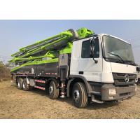 Quality 300KW 56m Second Hand Pump Truck , Boom Pump Truck Strong Suction With 6 Arm for sale