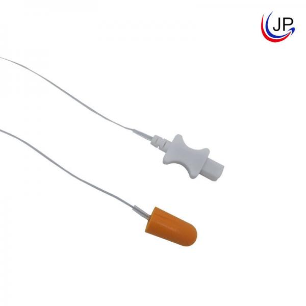 Quality Disposable Orange Ear Canal Type 2.252k Thermistor Temperature Sensor for sale