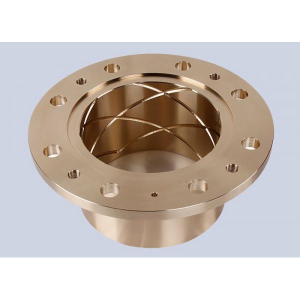 Quality High Strength Bronze Alloy Flanged Sleeve Bearing For Injection Molders for sale