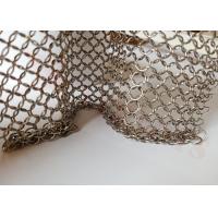 China 0.8x7mm Stainless Steel Ring Mesh Drapery For Decoration Of Office Buildings factory