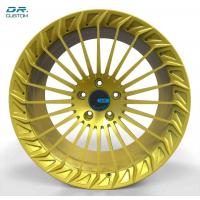 China Brushed Gold Racing Forged Wheels ET45 22 Inch Aluminum Rims factory