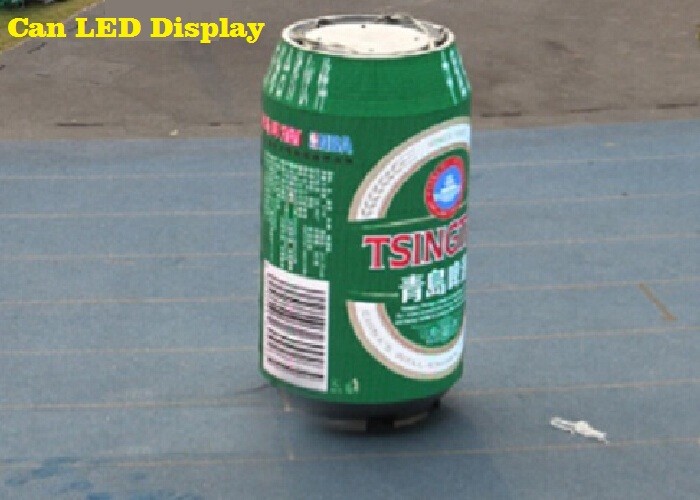 China Ring pull Can 8mm Outdoor Advertising LED Display for Beer Ads , Energy saving factory
