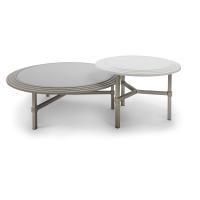 China Modern Tea Chat Stainless Steel Legs Coffee Table ZZ-ZC13657A for sale