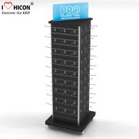 China Custom Display Stand Power Your Performance Wood Wire Spinner Rack Display factory