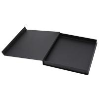 China Simple Book Shape E Flute Corrugated Box Pure Black For Silk Scarf factory