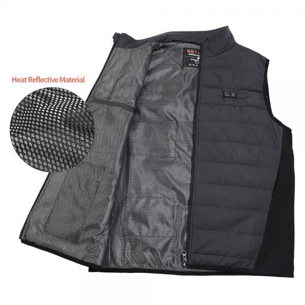 Quality Quilted Sleeves Heated Padded Gilet Battery Powered Heated Vest Motorcycle for sale