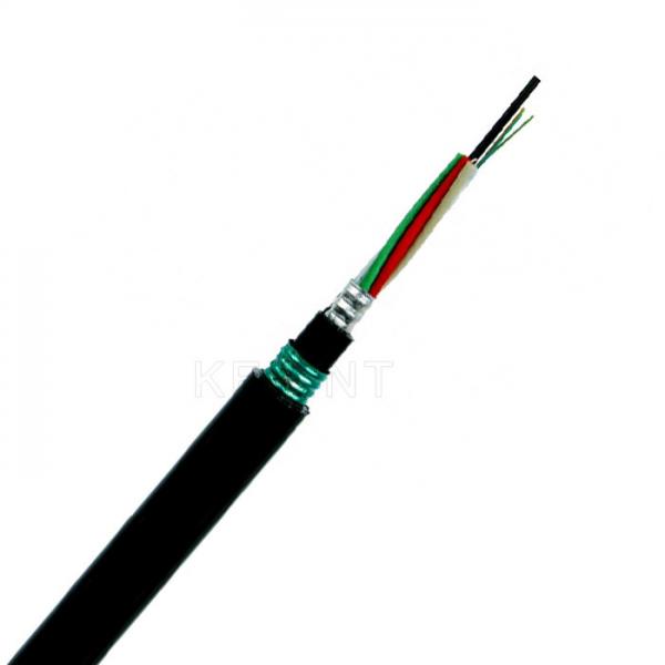 Quality GYTA53 2-144 Cores Fiber Optical Cable KEXINT FTTH G.652D Multitube Armored for sale
