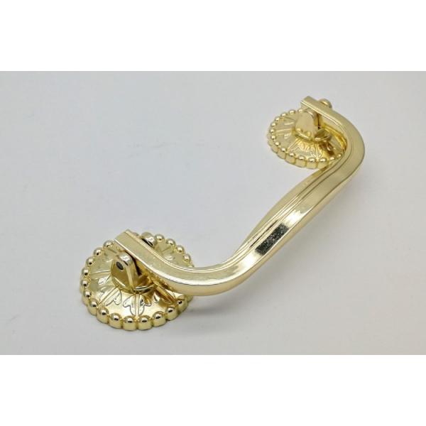 Quality High Polishing Metal Coffin Handles Gold Plating 30 Days Delivery Time for sale