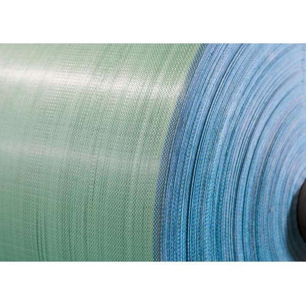 Quality Green Blue PP Woven Fabric Recyclable High Gloss & Matte Finishes Available for sale