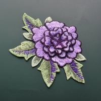 Quality Polyester Embroidered Floral Appliques For Jackets 11 CM X 9 CM Multi Color Available for sale