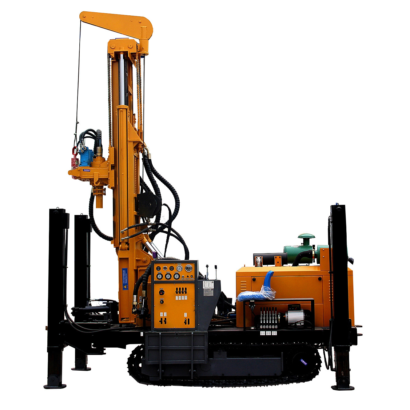 China Water Borehole Well Drilling Machine, Hydraulic 300m portable drilling rig for water well for sale