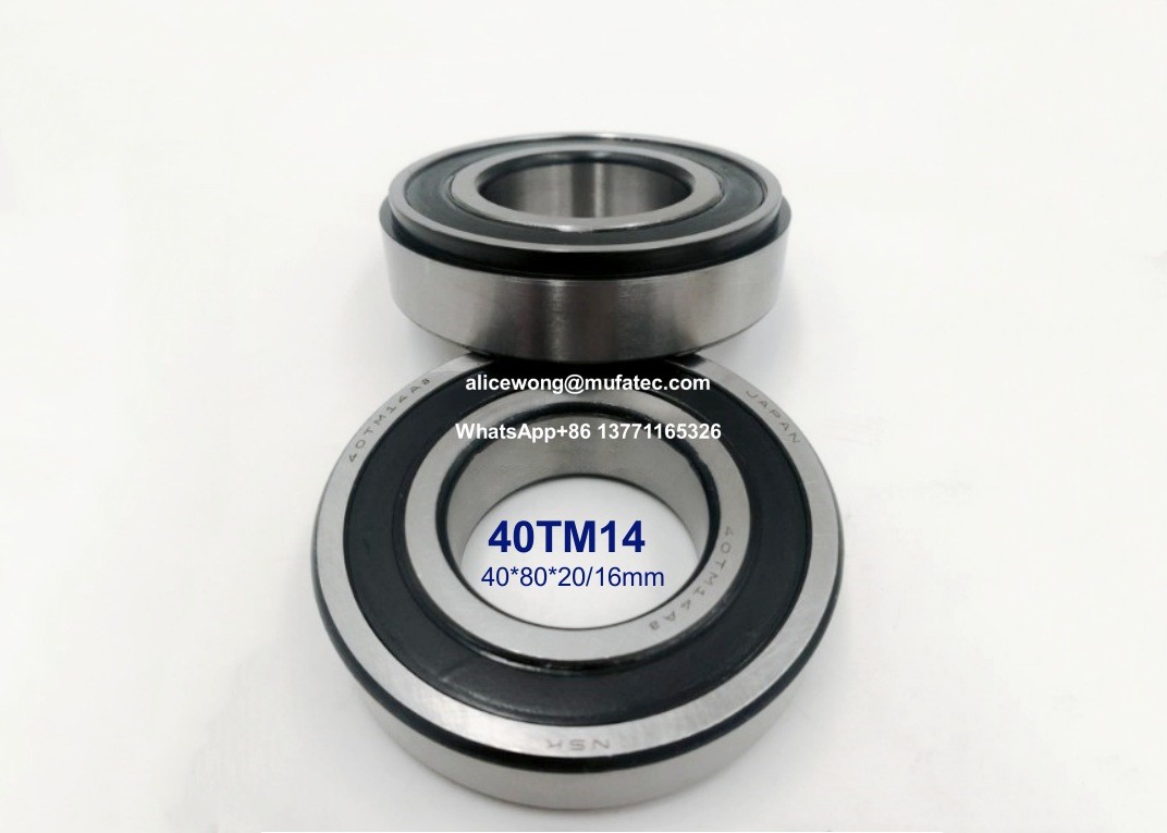 China 40TM14 automotive bearings non-standard deep groove ball bearings 40*80*20/16mm factory