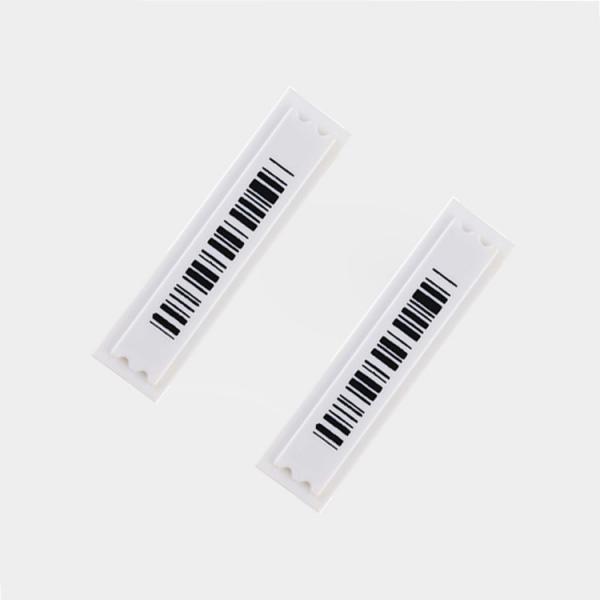 Quality Barcode Label Sticker Eas Soft Label / Anti Shoplifting Tag 45*10.8mm for sale