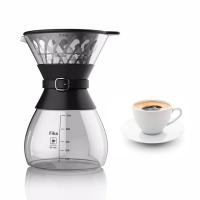 Quality Household Glass Manual Pour Over Coffee Makers Ergonomic With Brew System for sale