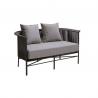 China Garden Furniture Outdoor Rattan Sofa Rope Garden Sofa Set With Coffee Table Sectional factory