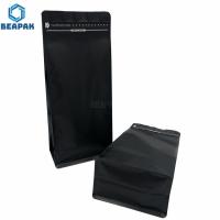 China Pull Tab Zipper Matt Finish Aluminum Foil Block Bottom Pouch factory