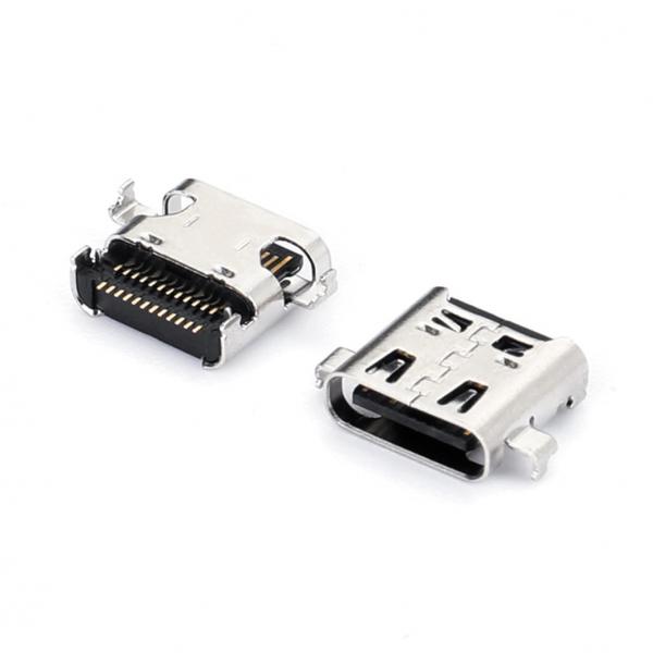 Quality 24Pin Female USB Type C Connectors USB3.1 Receptacle PCB Mount SMT L8.17mm for sale