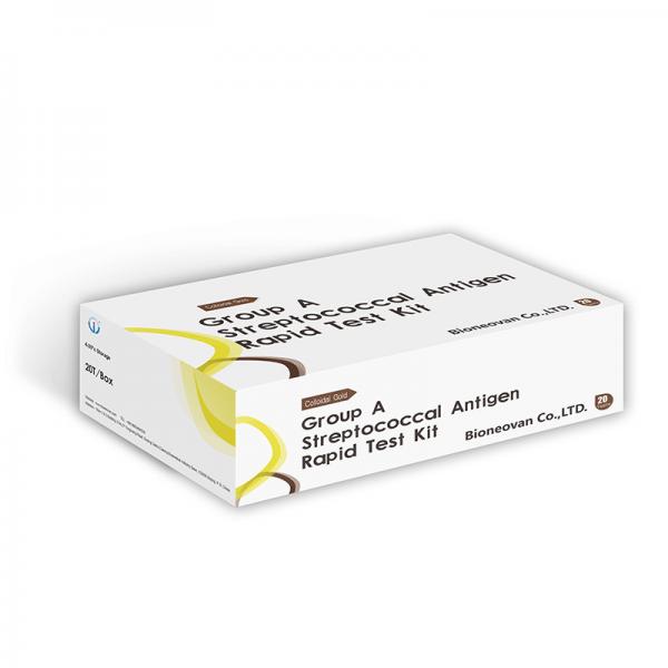 Quality ISO13485 Group A Rapid Streptococcal Antigen Test 10-15 Minutes Read Time for sale
