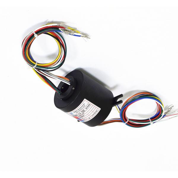 Quality 1000RPM Speed Electrical Slip Rings Industrial 12 Circuit Number Easy To Install for sale