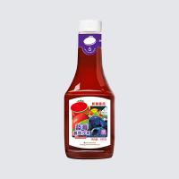 Quality 340g 850g 1kg Blueberry Bottled Ketchup Tomato Sauce Bottle Plastic for sale