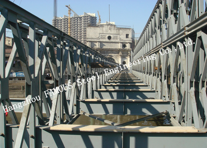 china Modern Style Prefabricated Modular Bailey Suspension Bridge Galvanized Surface