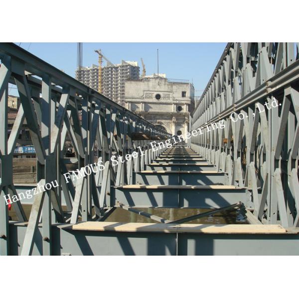 Quality Modern Style Prefabricated Modular Bailey Suspension Bridge Galvanized Surface Treatment for sale