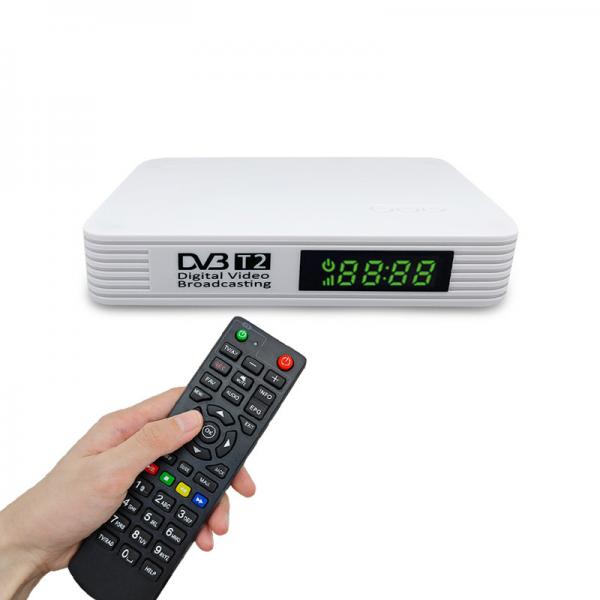 Quality MP3 HE-AAC DVB T2 H265 Receiver Parental Controls Full Channel Search Decoder for sale