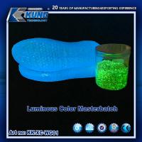 China Luminous Color Masterbatch Glow In The Dark Plastic Resin For Shoemaking factory