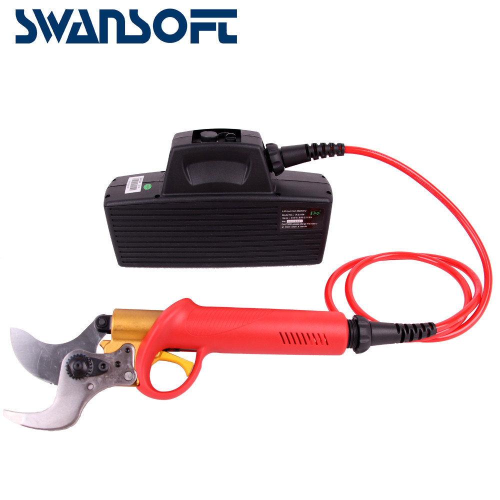 China Swansoft 4.0CM Electric Pruner Lemon Tree Branches Cutting Electric Pruning Shears factory