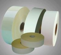 China supply Satin copper plate self adhesive paper material Paper jumbo Roll Sticker Label factory
