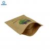 China Zipper Compostable Paper 150gsm Biodegradable Kraft Bags factory