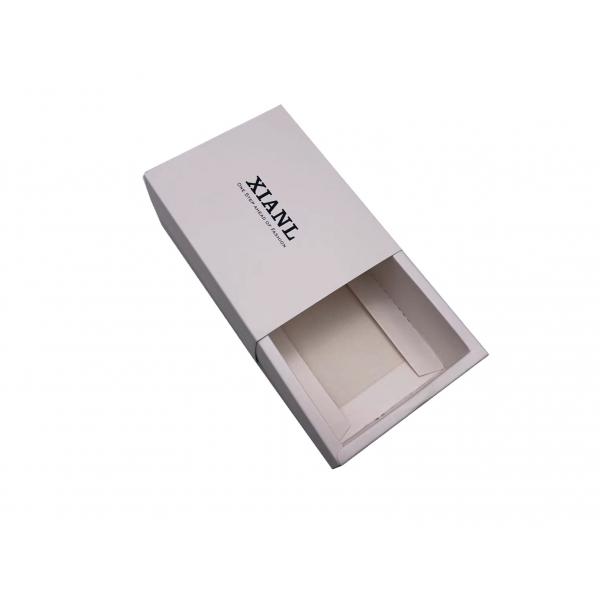 Quality Custom White Cardboard Drawer Cosmetic Boxes 300-350GSM for Mask Packaging for sale