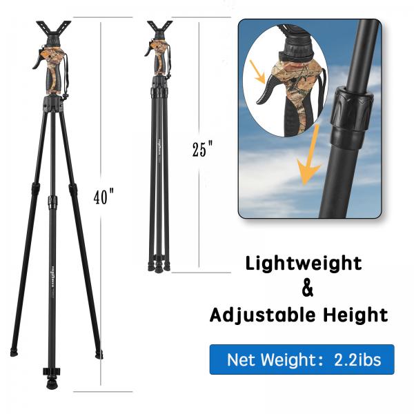 Quality 1.5m Fierydeer Aluminum Alloy Shooting Stands With Ergonomic Handle for sale