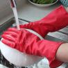 China Flexible Kitchen Dip Flocklined Rubber Dishwashing Gloves L50g factory