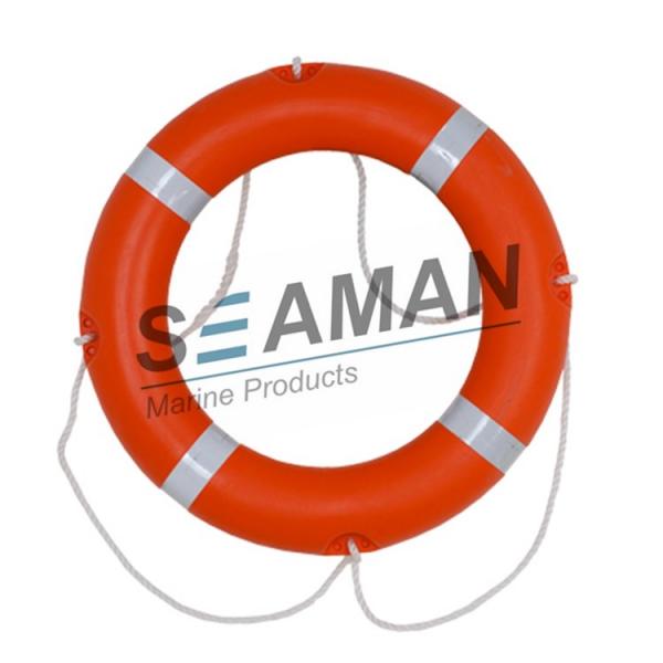 Quality 4kgs 720mm CCS / EC Cert Life Preserver Ring Marine Lifebuoy With Rescue Line Reflective Tape for sale