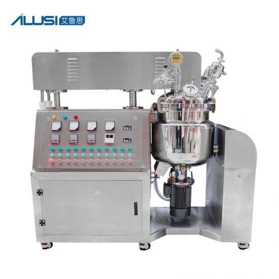 Quality 100L Stainless Steel Cosmetic Cream Mixer Vacuum Emulsifying Machine with Hydraulic Lifting System for sale