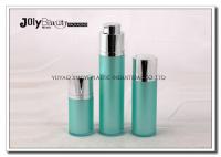 China Green Rotatable Airless Plastic Cosmetic Bottles Acrylic For Cream 15ml factory
