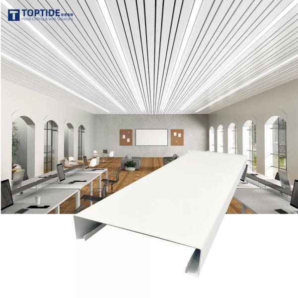 Quality Custom Metal Perforated Linear Aluminum Strip Ceiling For Office Ceiling System for sale