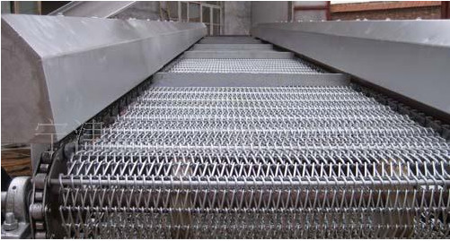 Quality Stainless Steel Metal Conveyor Belts Spiral Link For Roasting Pizza Oven for sale
