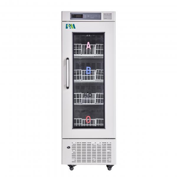 Quality Auto Frost Glass Door 4 Degree 208L Portable Biomedical Blood Bank Refrigerators Fridge for sale