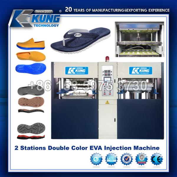 Quality Multipurpose Durable EVA Foam Machine , 6 Stations Shoes Injection Molding for sale