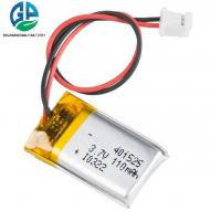 China 401525 Rechargeable Battery Pack 110mah 3000 Mah Rechargeable Lithium Li Ion Lipo Batteries 3.7V factory
